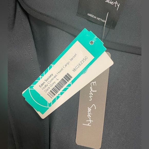 Hood Cargo Jacket By Stitch Fix EDEN SOCIETY - Picture 8 of 9